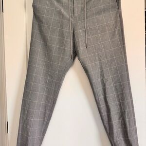 Apt. 9 Gray Windowpane Dress Jogger Pants
